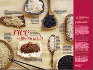 Types of rice courtesy of eatright.org